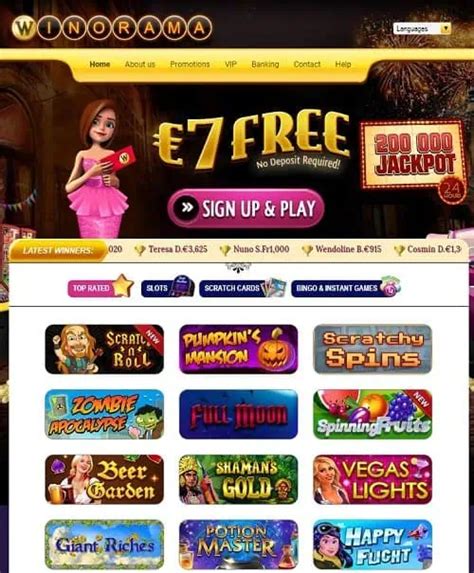 winorama casino login